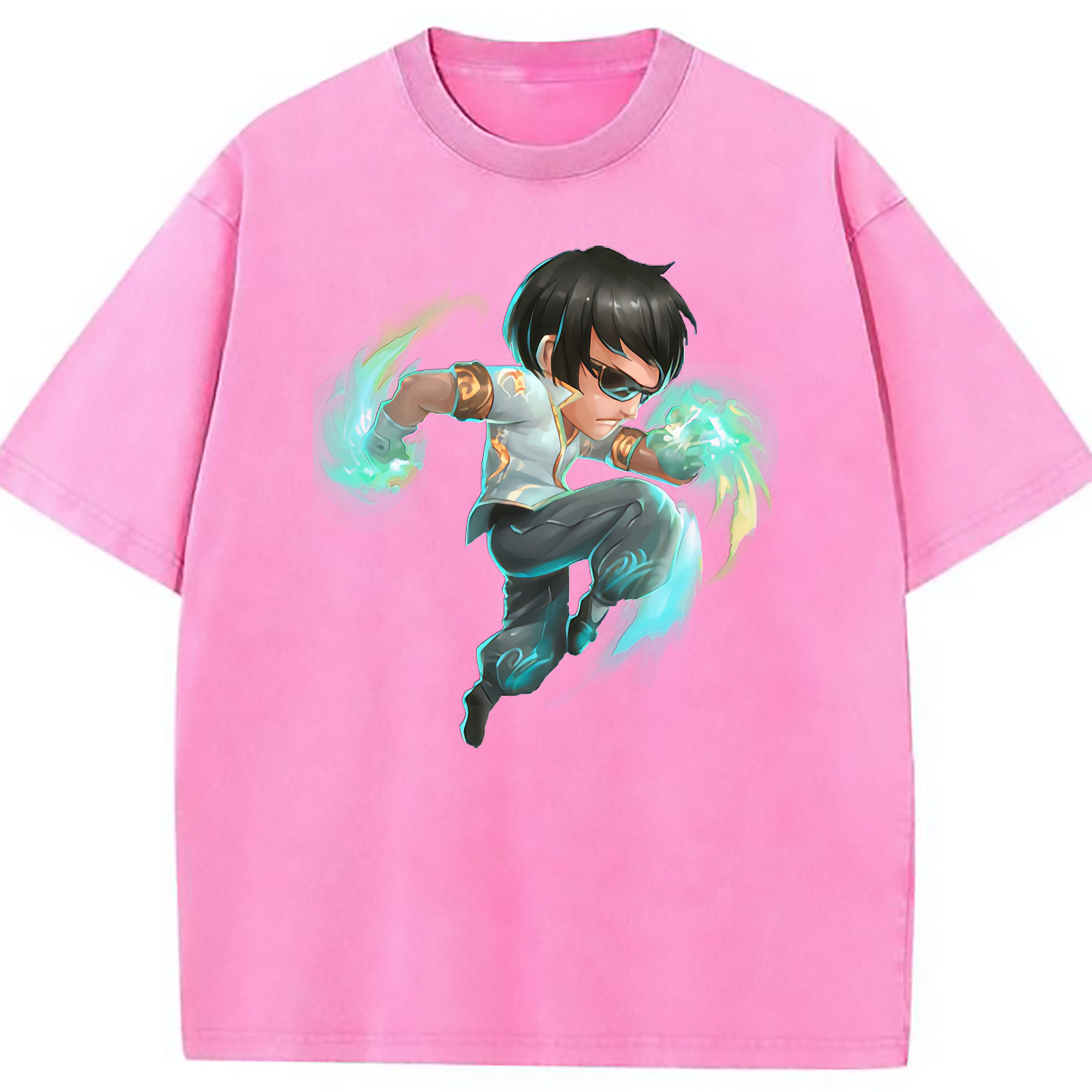 （画像用） リーグ・オブ・レジェンド League of Legends LOL 綿100% ヴィンテージ風 半袖Tシャツ（フロントプリント）